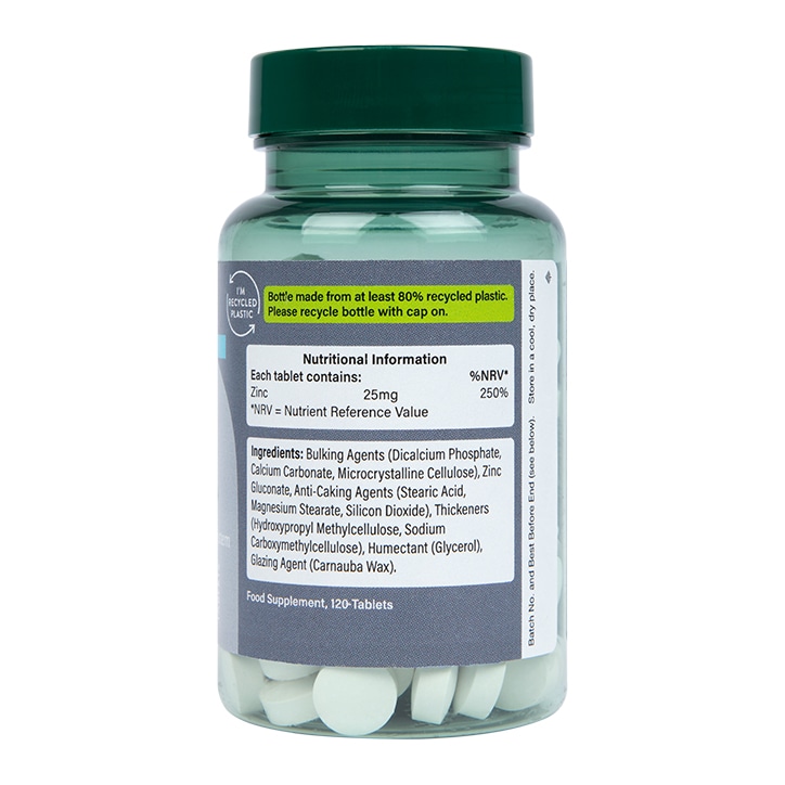 Holland & Barrett Zinc 25mg 120 Tablets